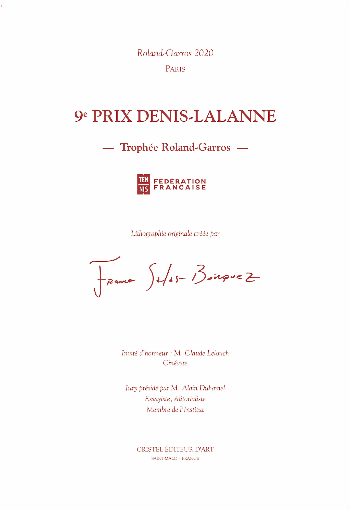Portfolio du 9e Prix Denis-Lalanne Trophée Roland-Garros par Franco Salas Borquez