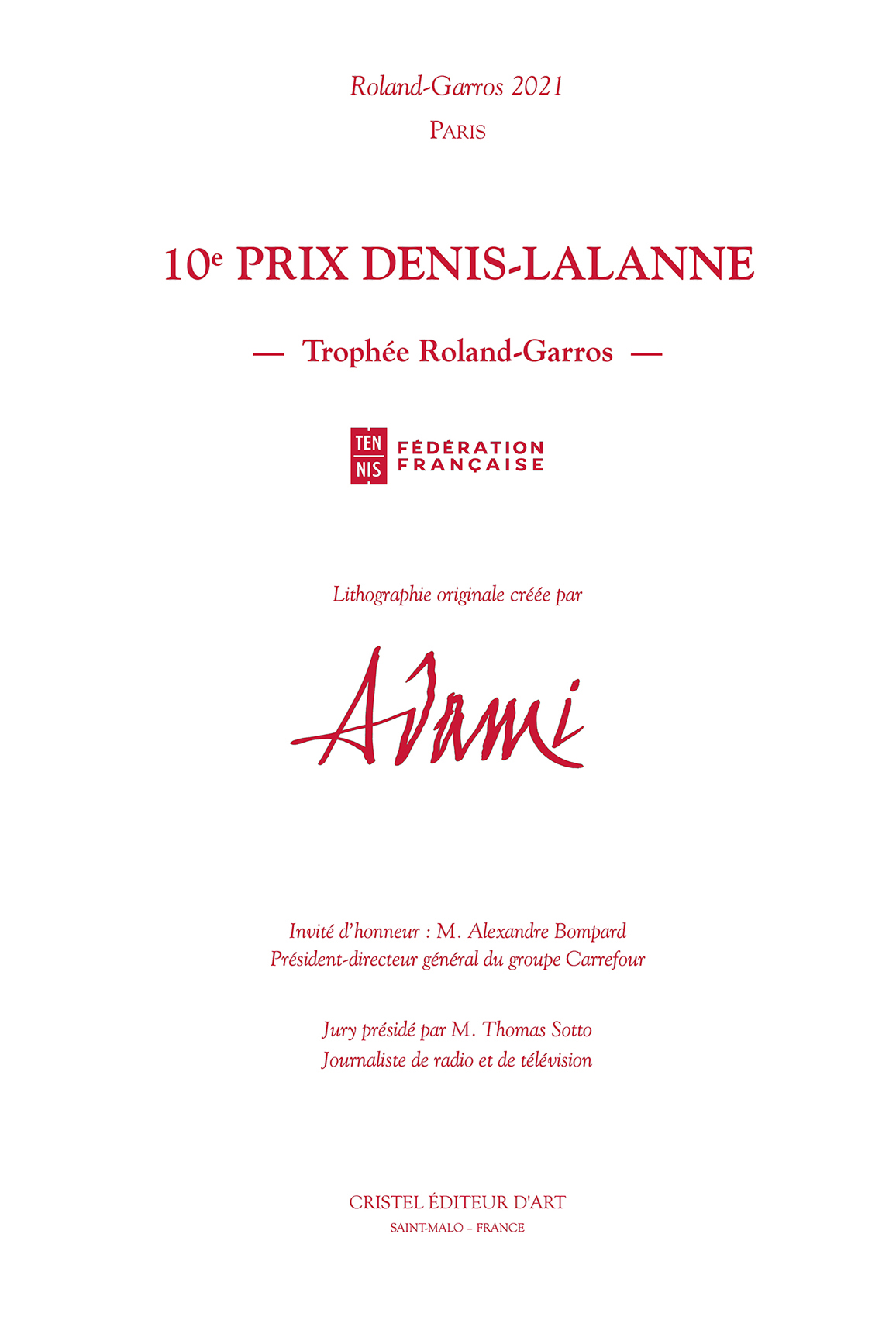 Portfolio Adami Prix Denis-Lalanne