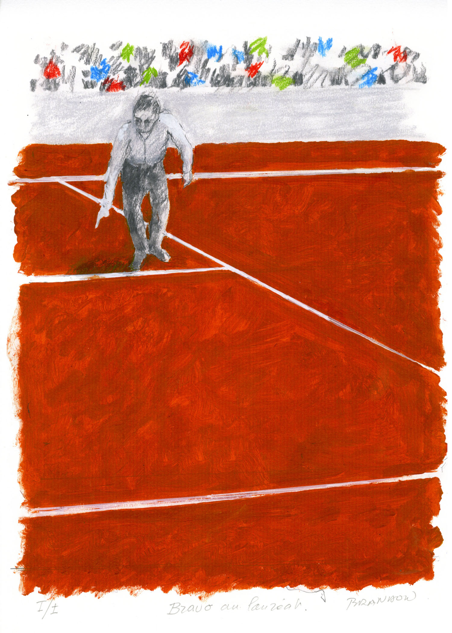 13e Prix Denis-Lalanne 2025 Roland-Garros Frédéric Brandon lithographie