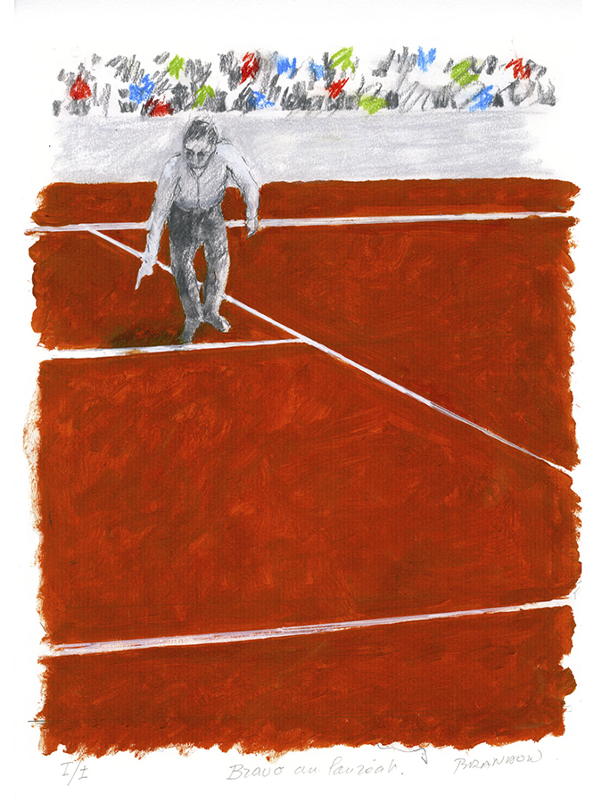 13e Prix Denis-Lalanne 2025 Roland-Garros Frédéric Brandon lithographie